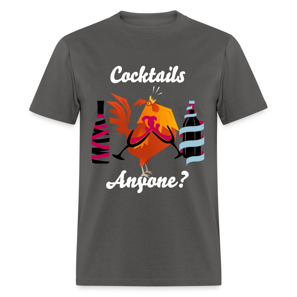 Cock Tails T-Shirt - charcoal