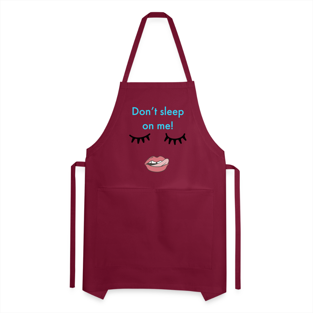 Don't Sleep Adjustable Apron - burgundy
