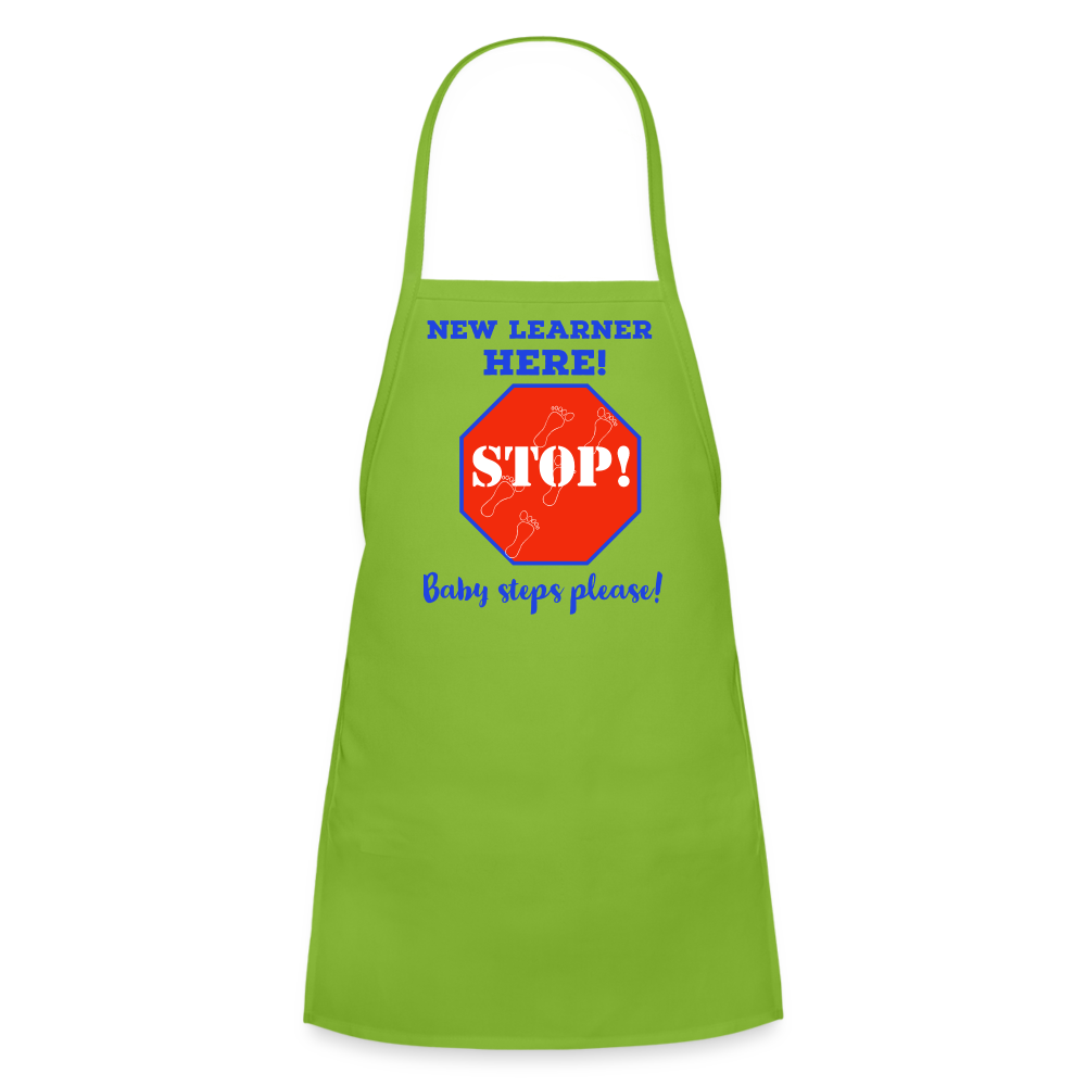 New Learners Kids' Apron - lime green