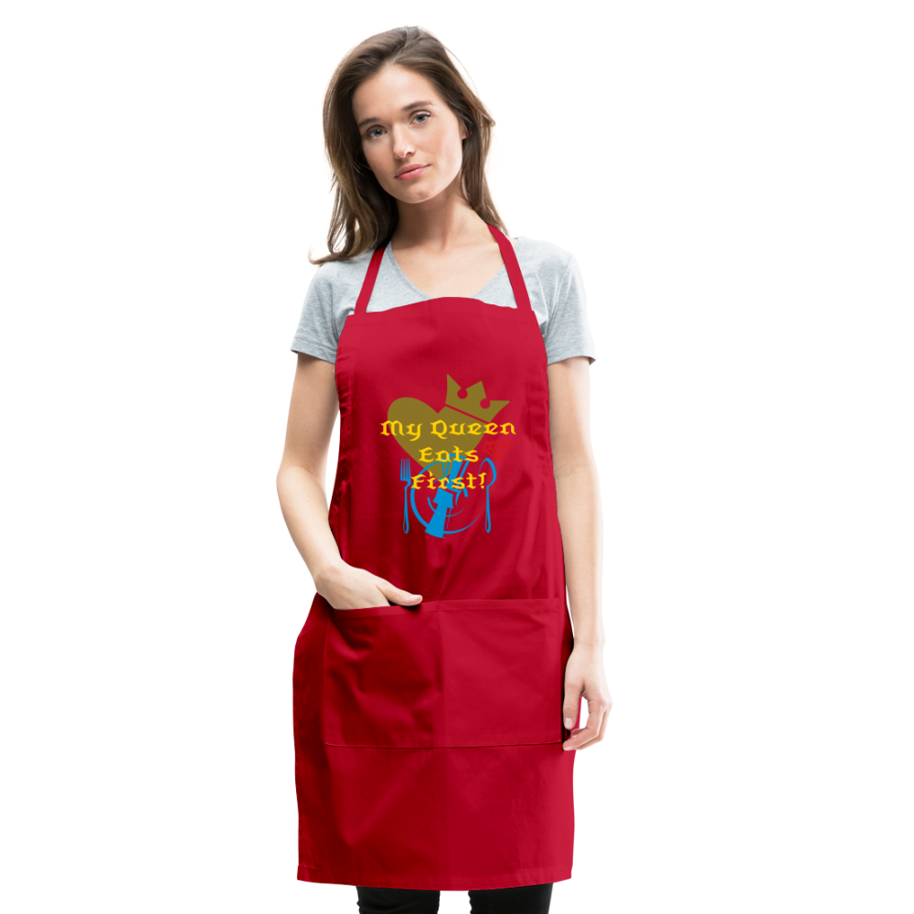 My Queen Adjustable Apron - red