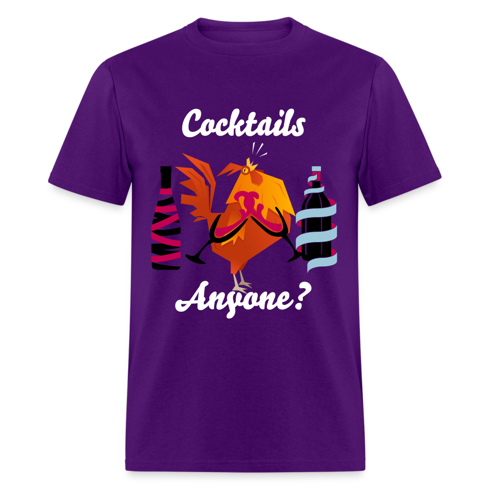 Cock Tails T-Shirt - purple