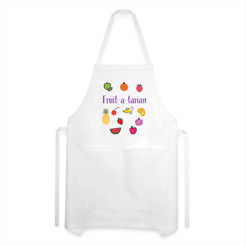Fruit-a-tarian Adjustable Apron - white