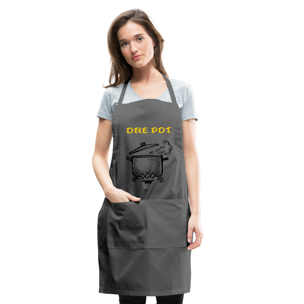 One Pot Adjustable Apron - charcoal