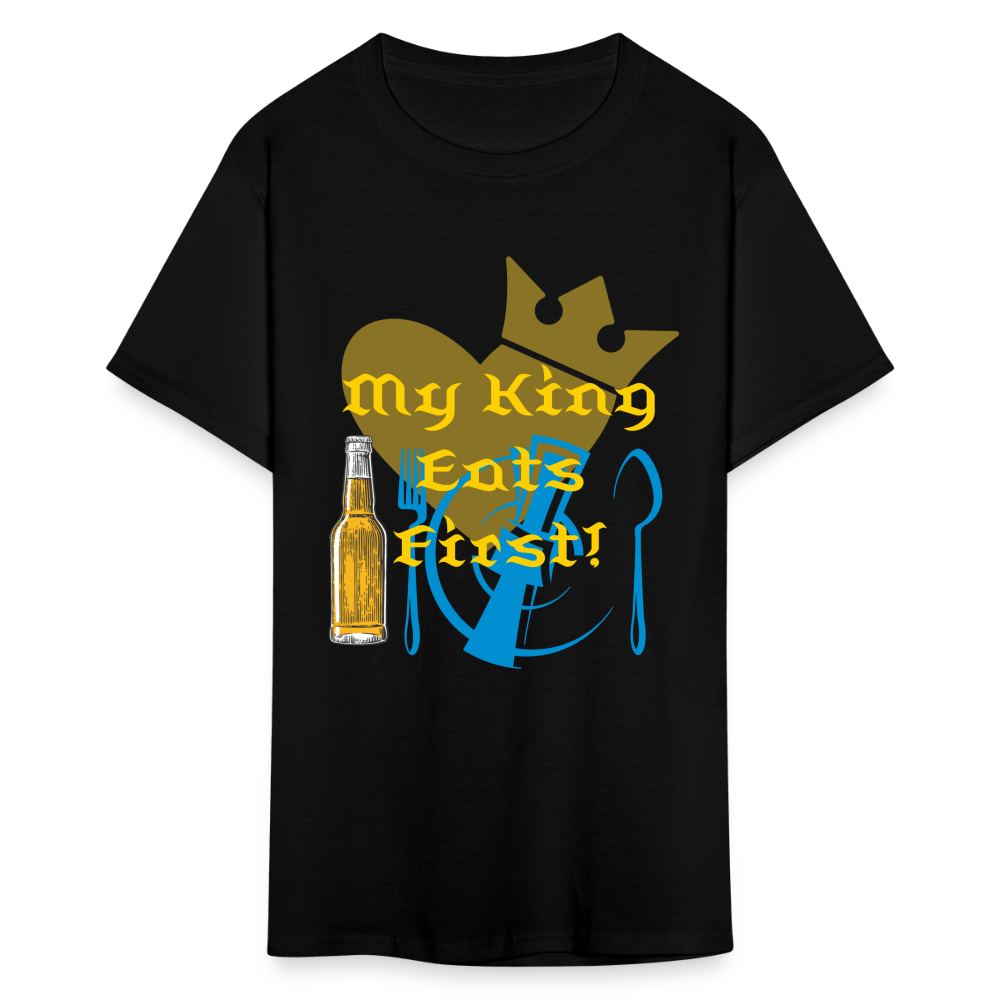 My King Eats First T-Shirt - black