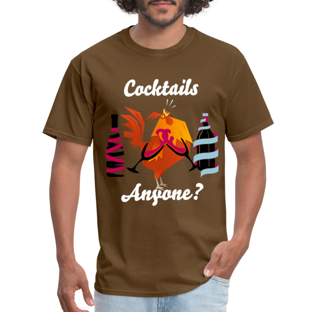 Cock Tails T-Shirt - brown