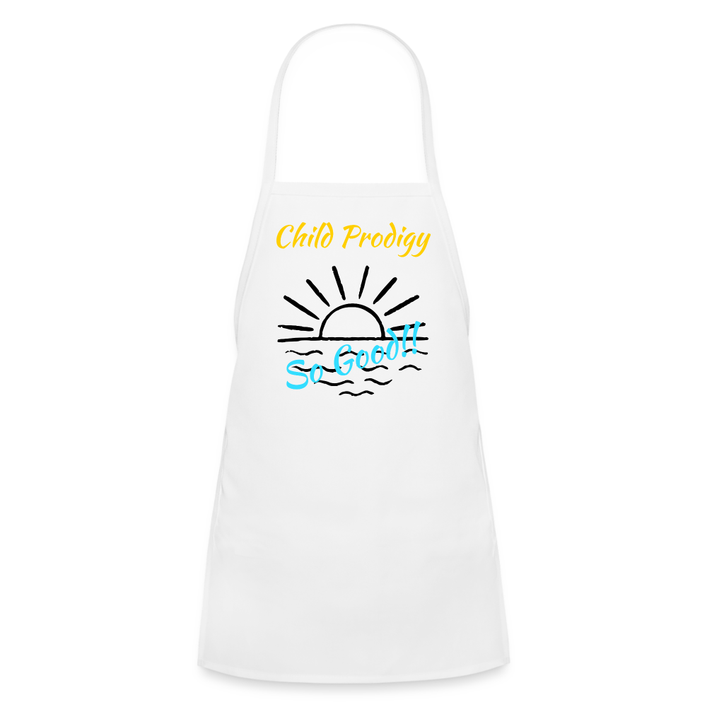 Child Prodigy Kids' Apron - white