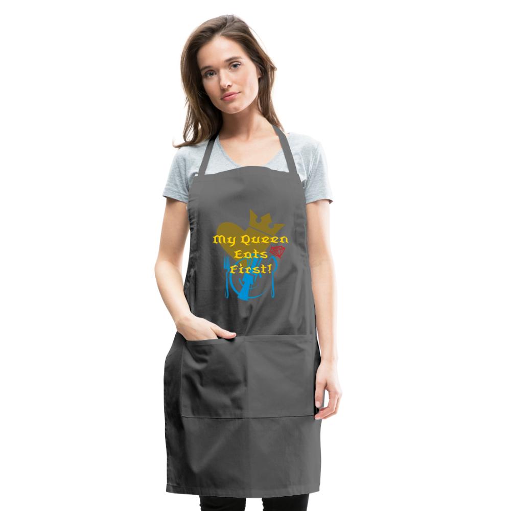 My Queen Adjustable Apron - charcoal