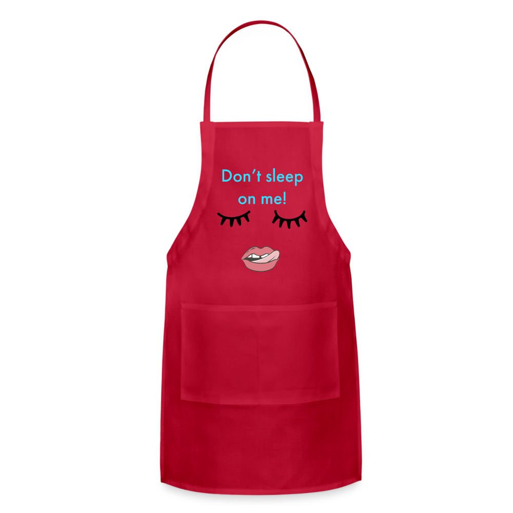 Don't Sleep Adjustable Apron - red
