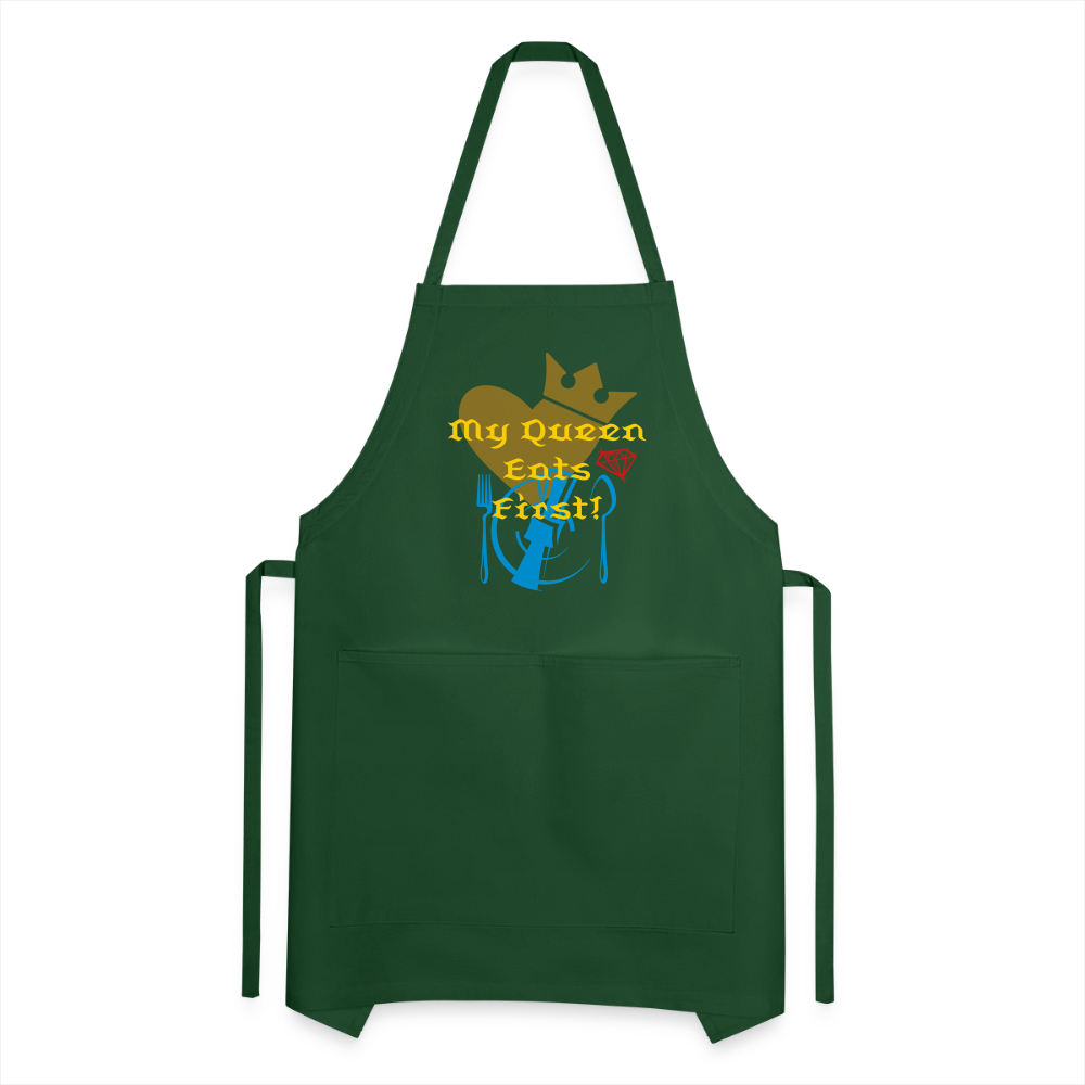 My Queen Adjustable Apron - forest green