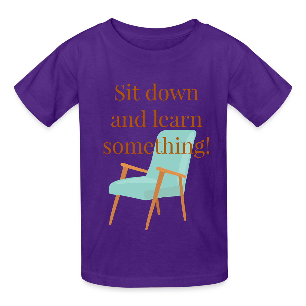 Sit Down Youth T-Shirt - purple