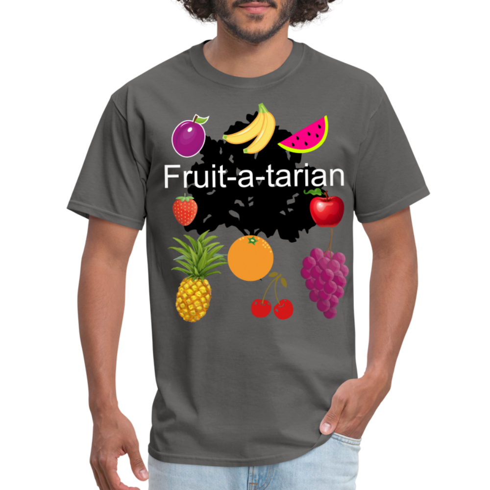 Fruit-a-tarian T-shirt - charcoal