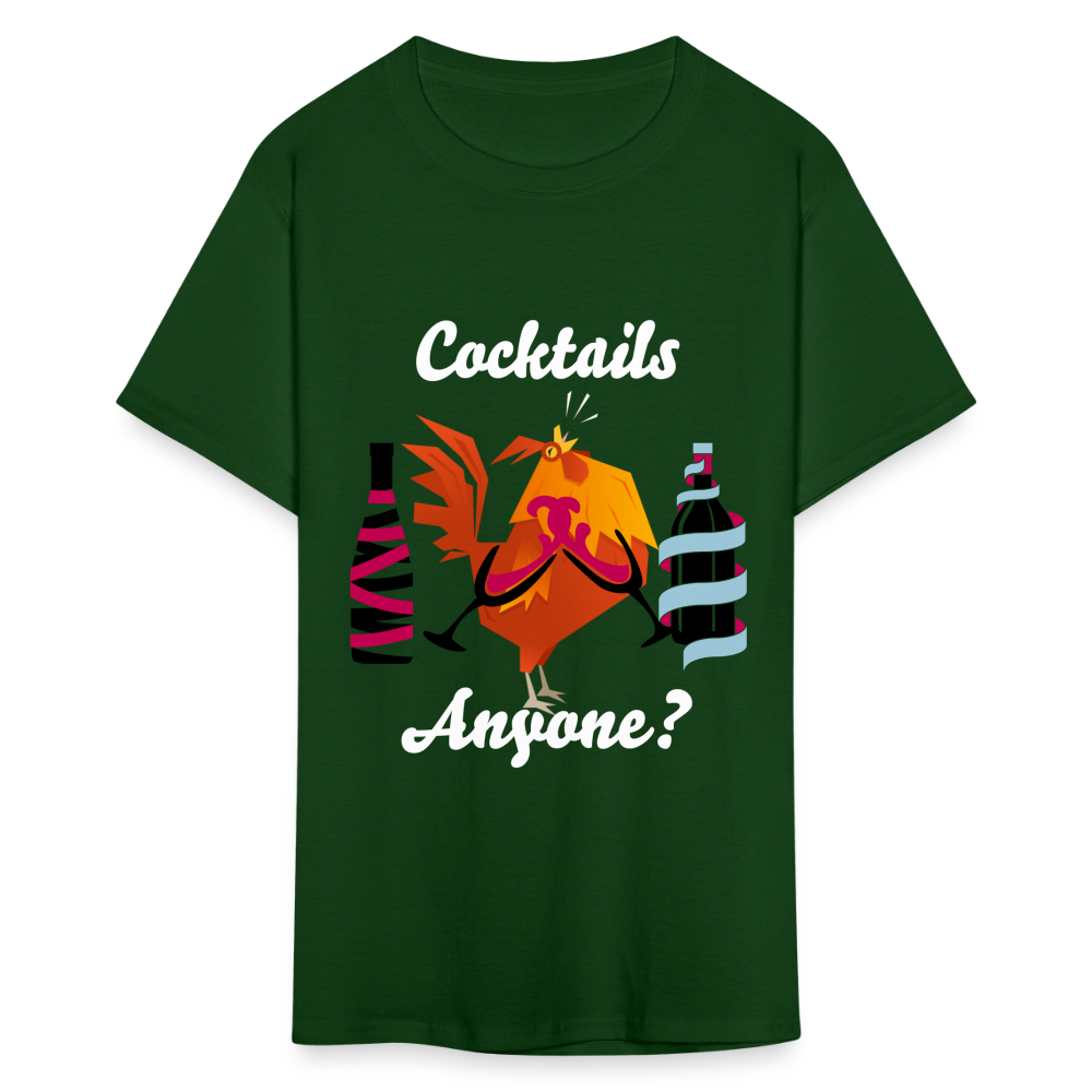 Cock Tails T-Shirt - forest green