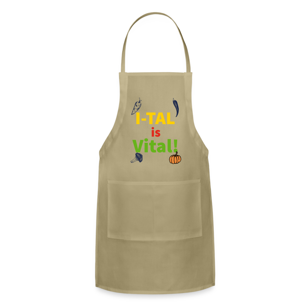I-tal Is Vital Adjustable Apron - khaki