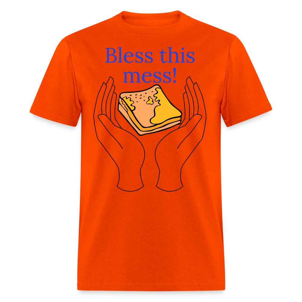 Bless This Mess T-Shirt - orange