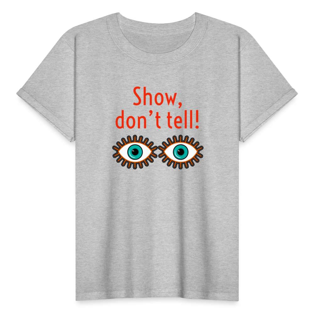 Show Don't Tell Youth T-Shirt - heather gray