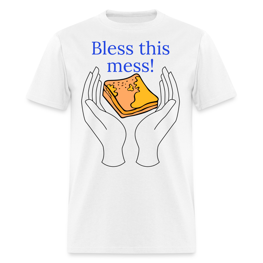 Bless This Mess T-Shirt - white