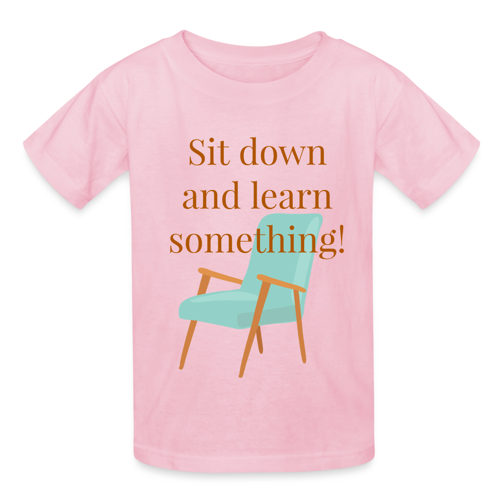 Sit Down Youth T-Shirt - light pink