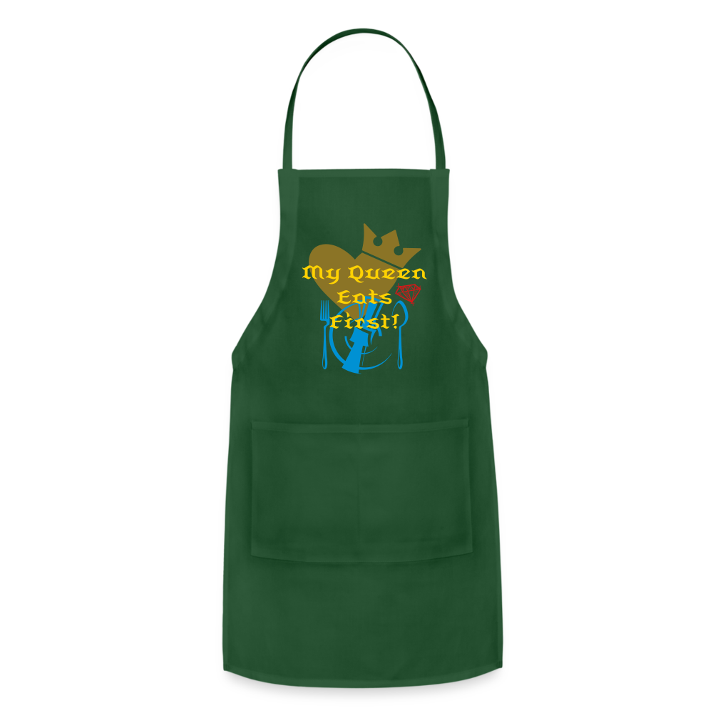 My Queen Adjustable Apron - forest green