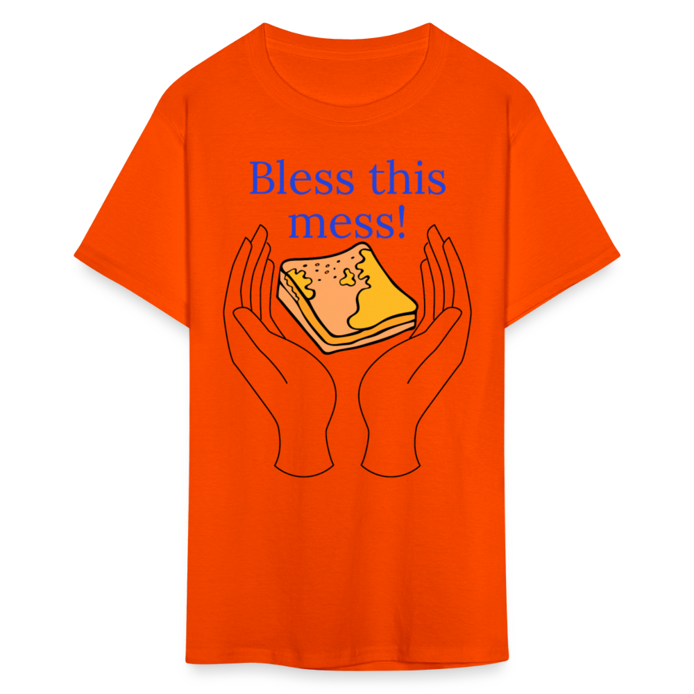 Bless This Mess T-Shirt - orange