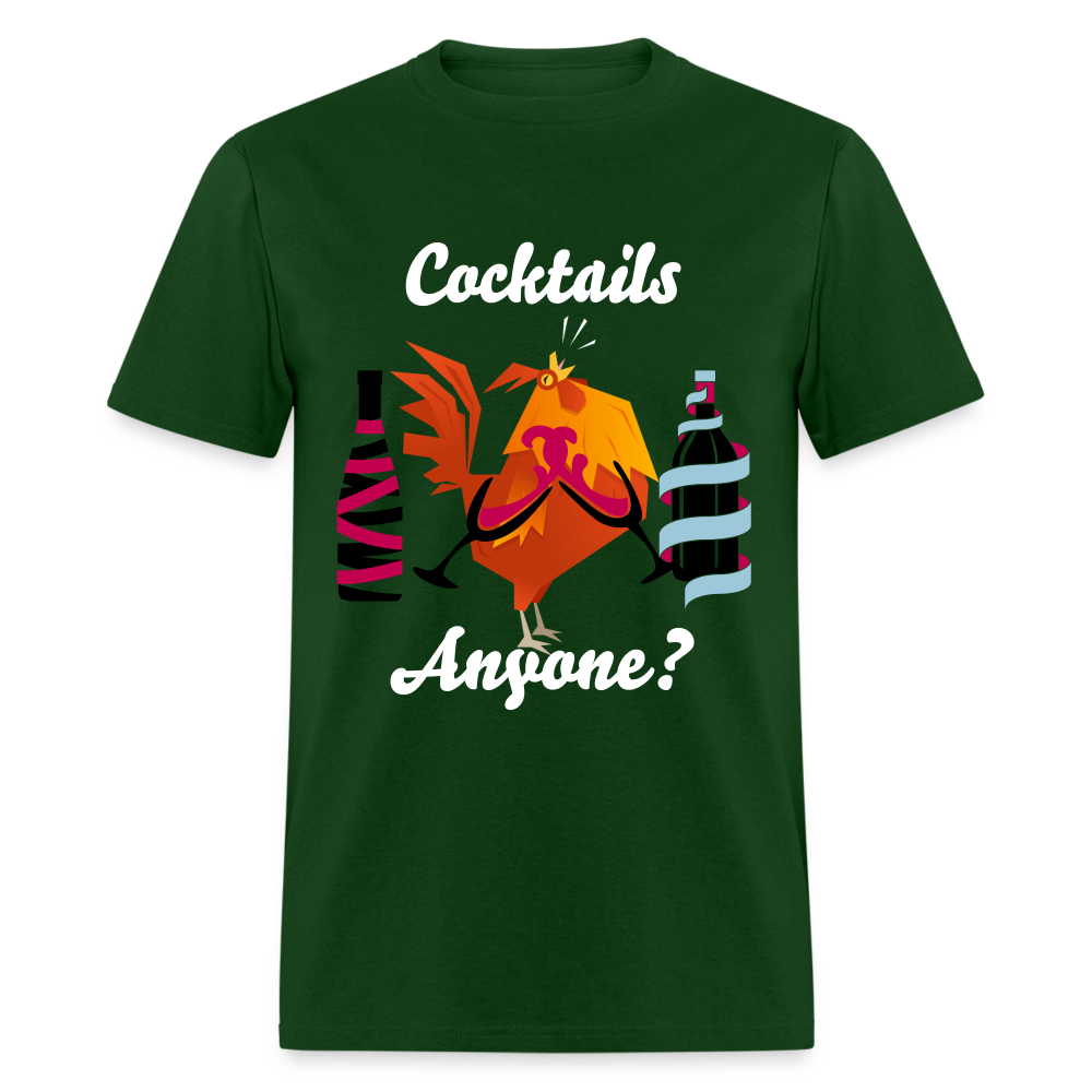 Cock Tails T-Shirt - forest green