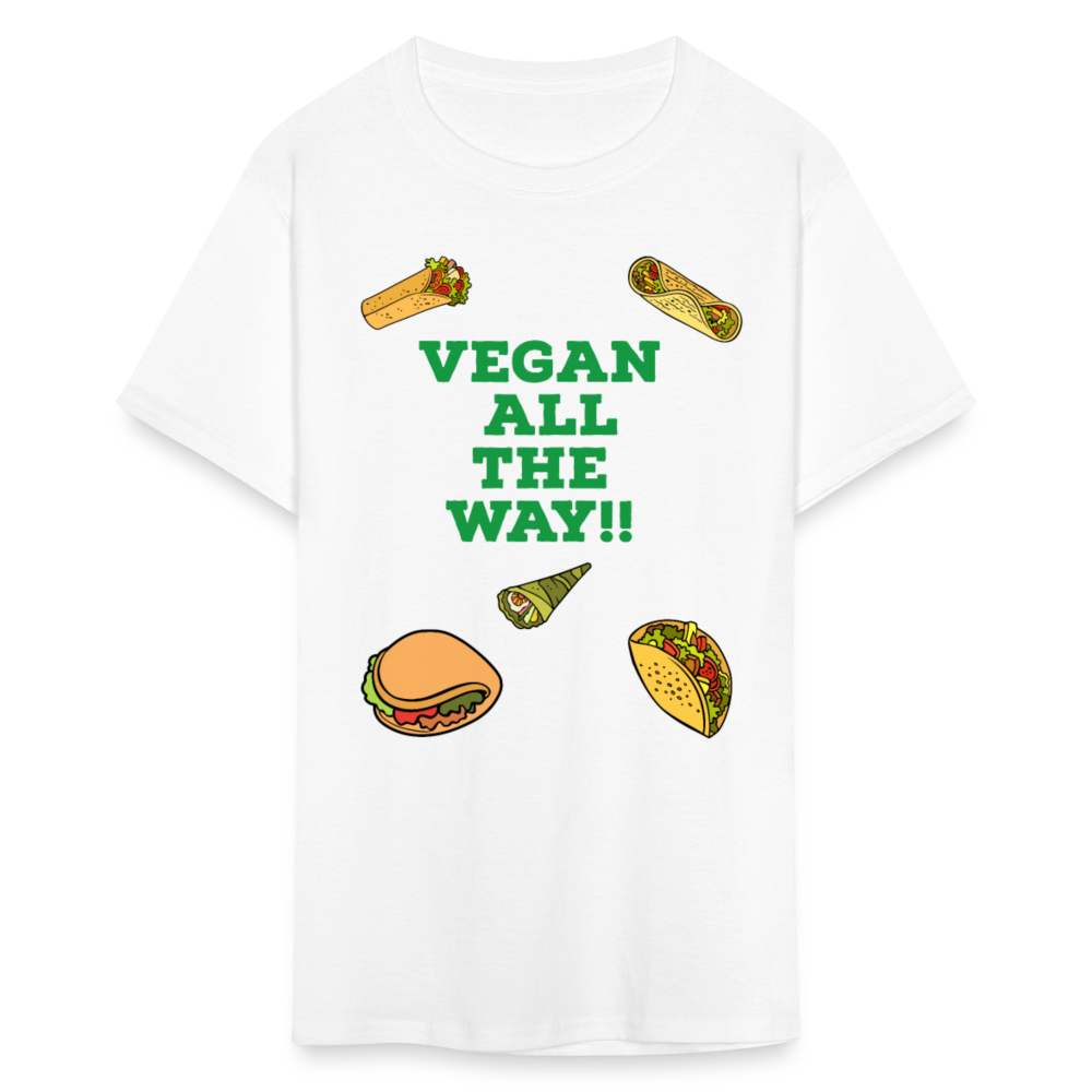 Vegan All The Way T-Shirt - white