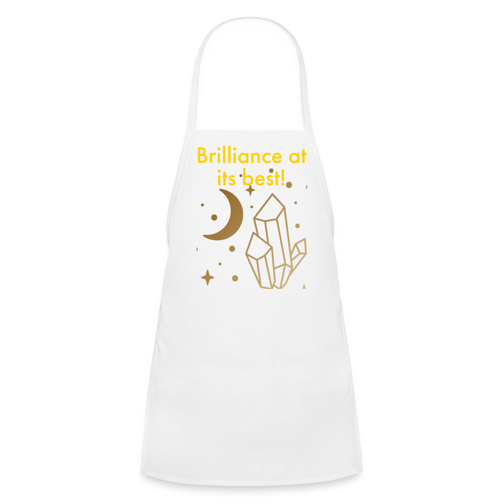 Brilliance Kids' Apron - white