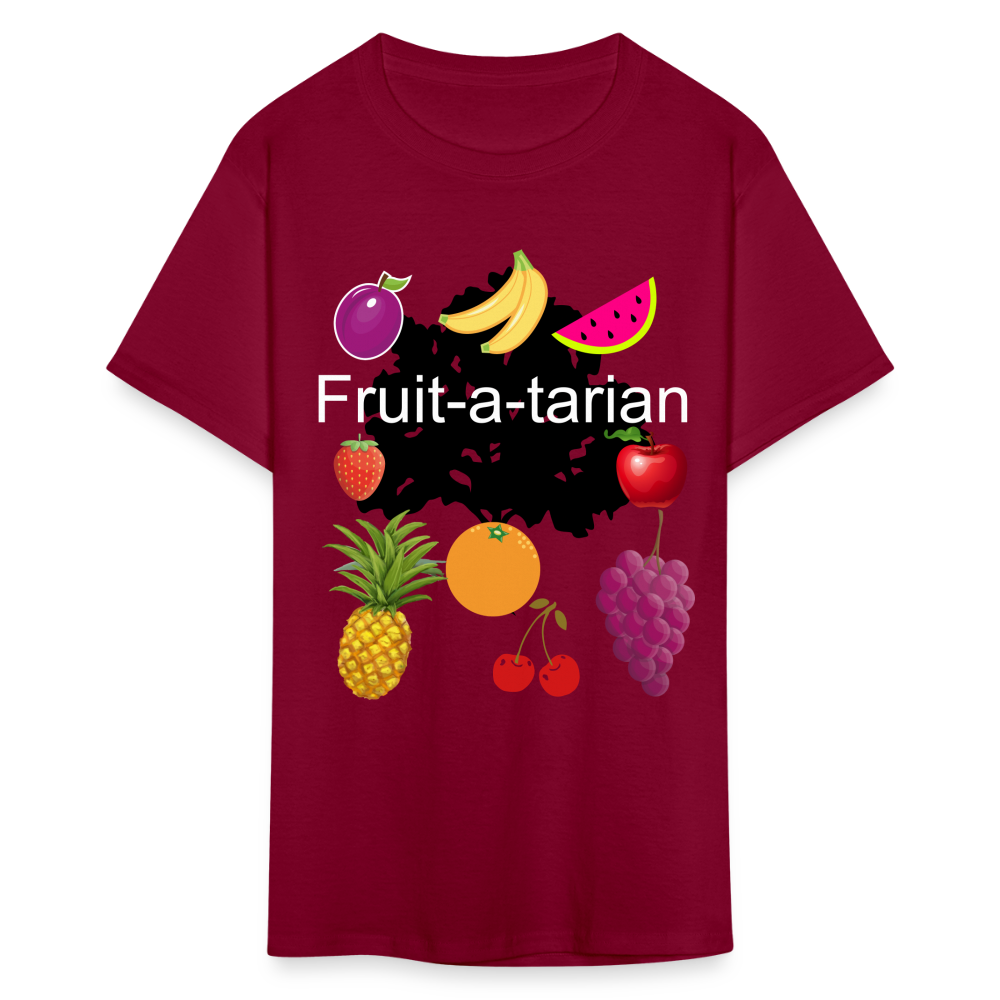 Fruit-a-tarian T-shirt - burgundy