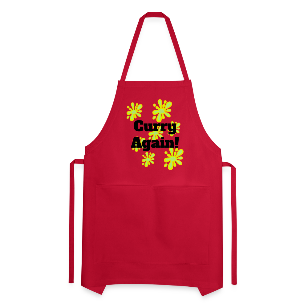 Curry Again! Adjustable Apron - red