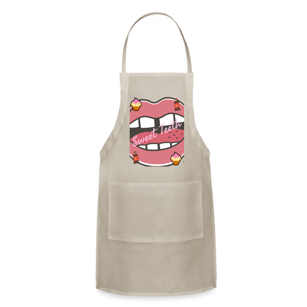 Sweet Teeth Adjustable Apron - natural