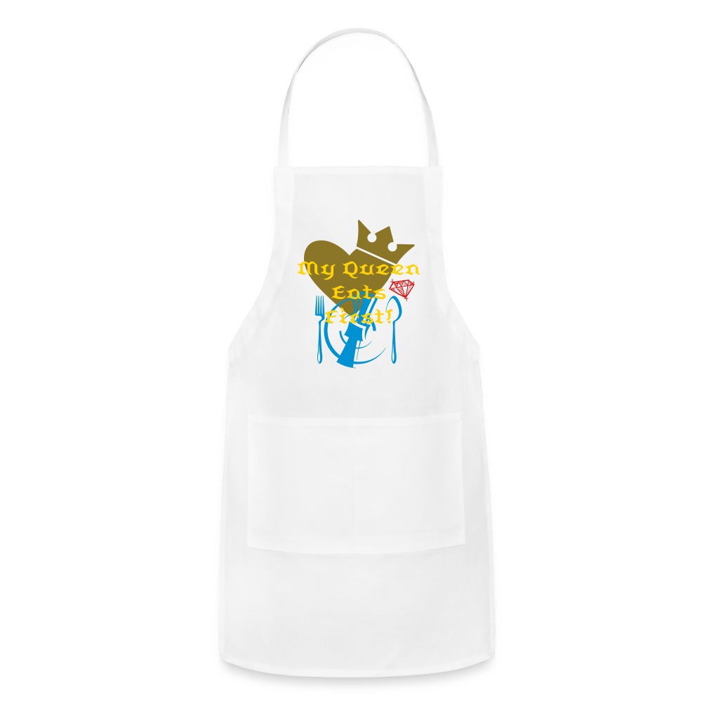 My Queen Adjustable Apron - white