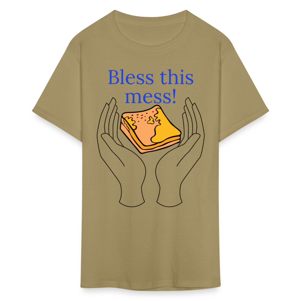Bless This Mess T-Shirt - khaki