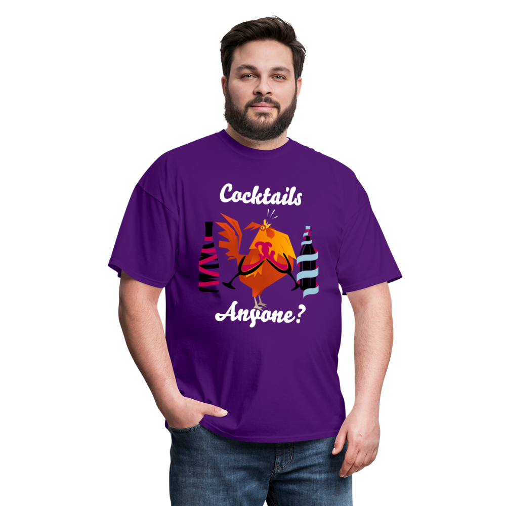 Cock Tails T-Shirt - purple
