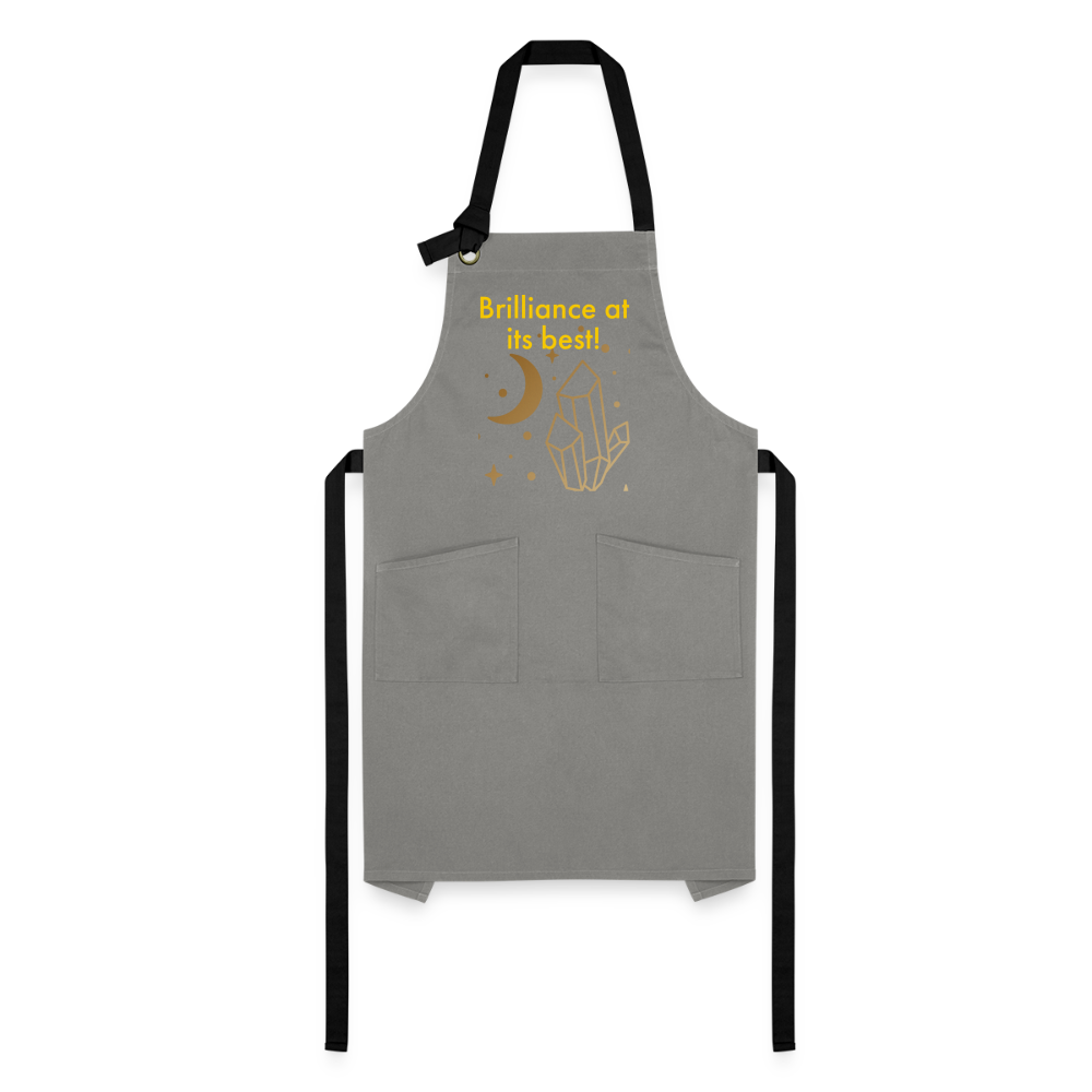 Brilliance at its Best Artisan Apron - gray/black