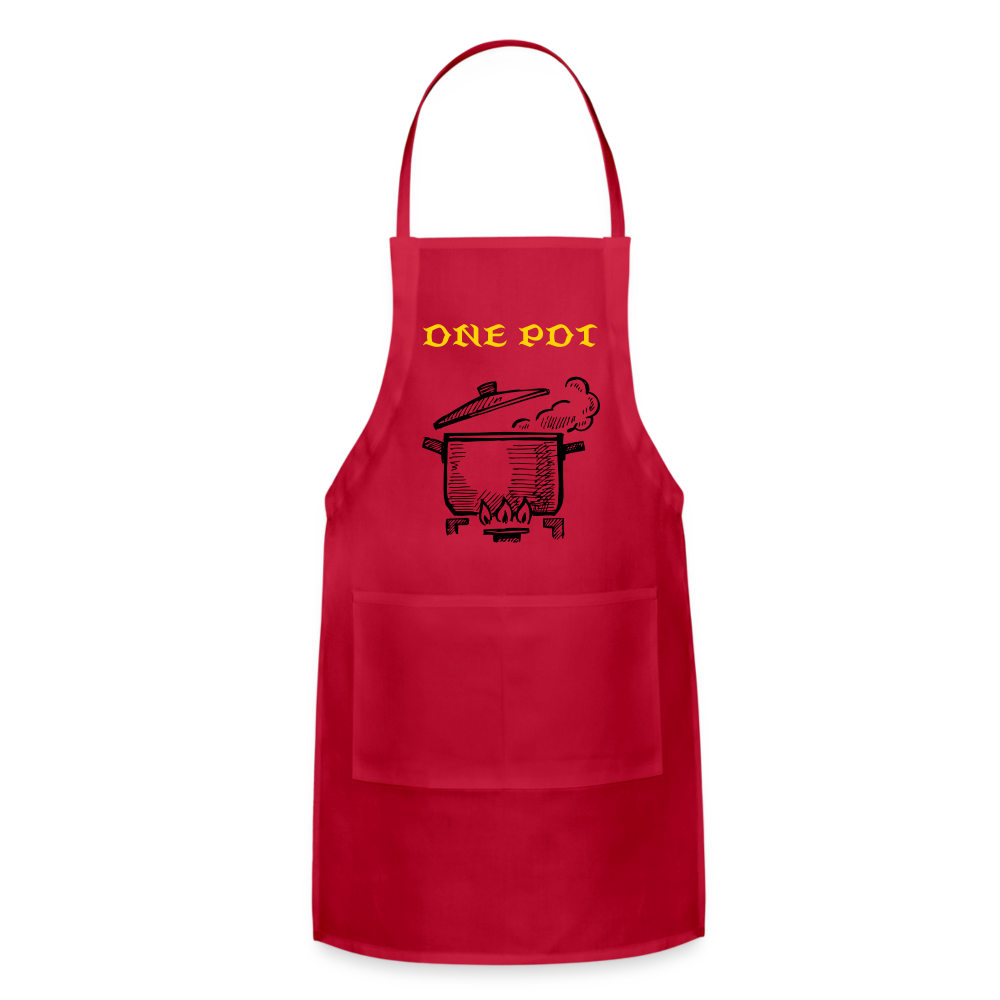 One Pot Adjustable Apron - red