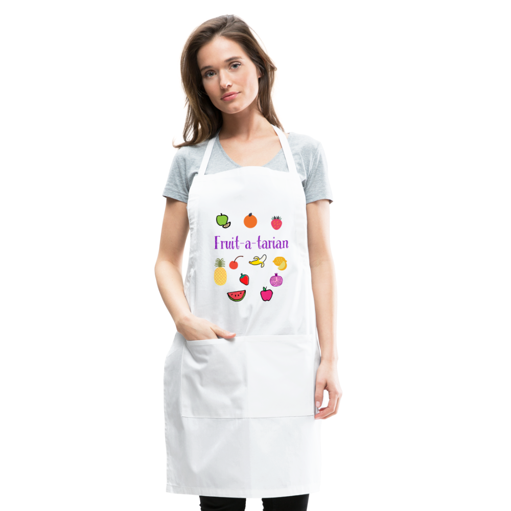 Fruit-a-tarian Adjustable Apron - white