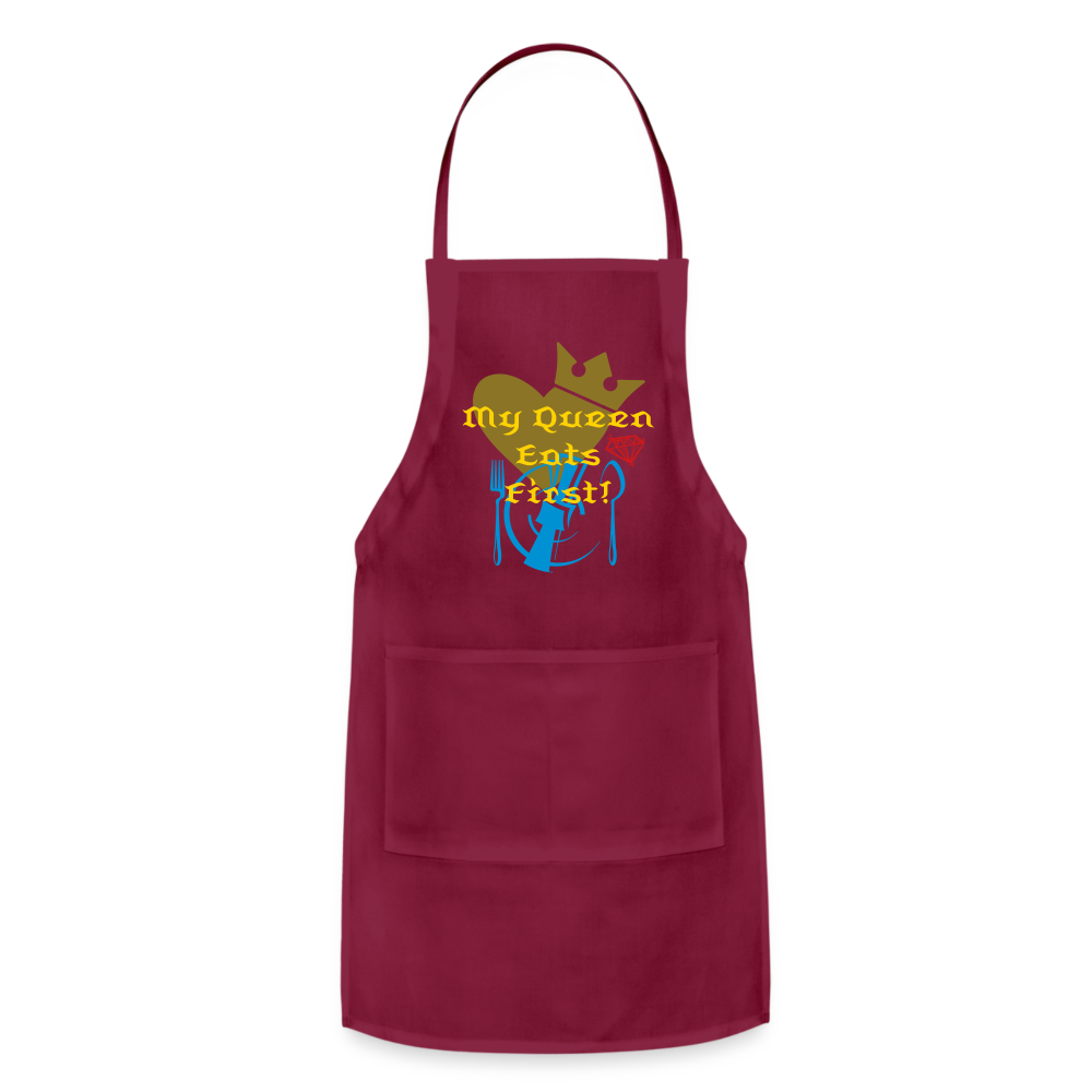 My Queen Adjustable Apron - burgundy