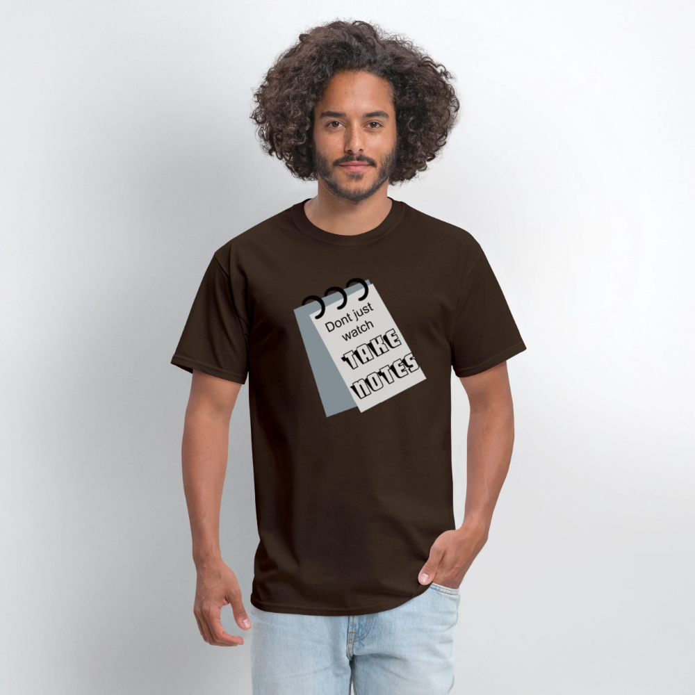 Take Notes T-shirt - brown
