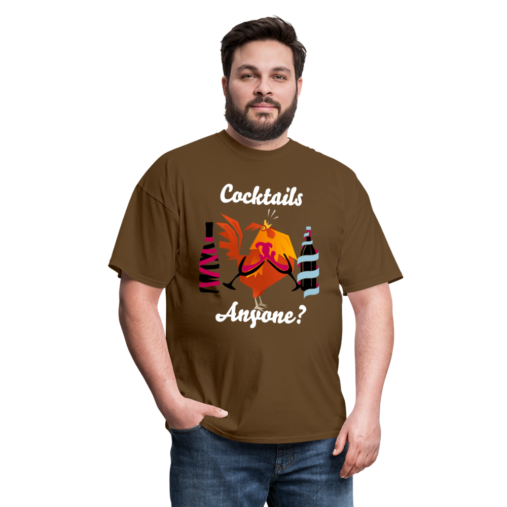 Cock Tails T-Shirt - brown