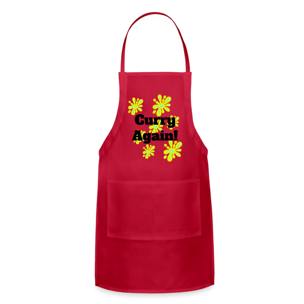 Curry Again! Adjustable Apron - red