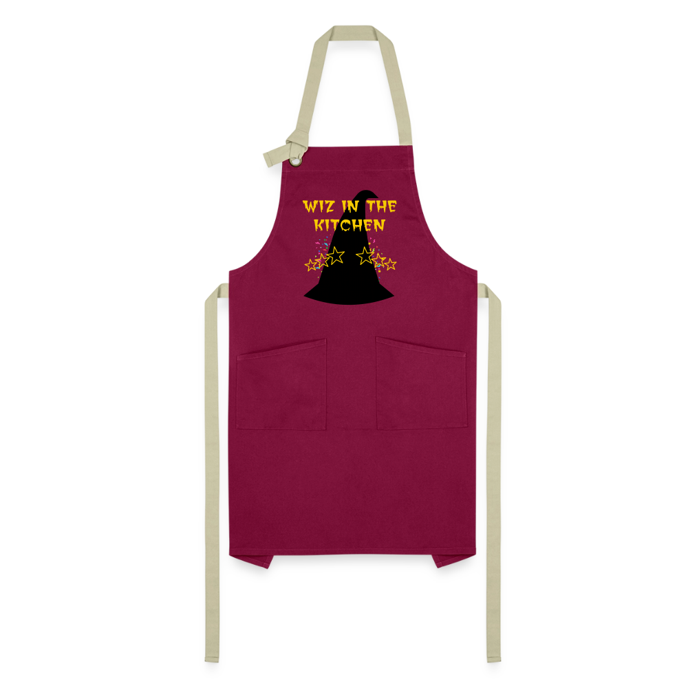 Wiz Artisan Apron - burgundy/khaki