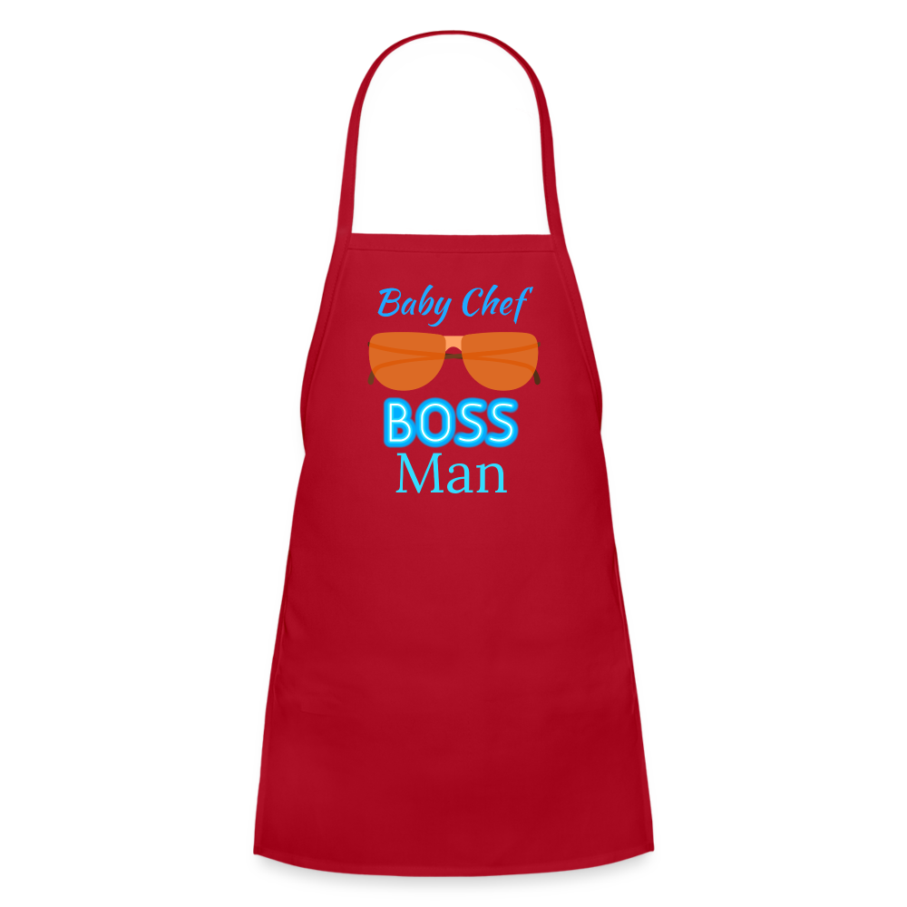 Baby Chef BM Kids' Apron - red