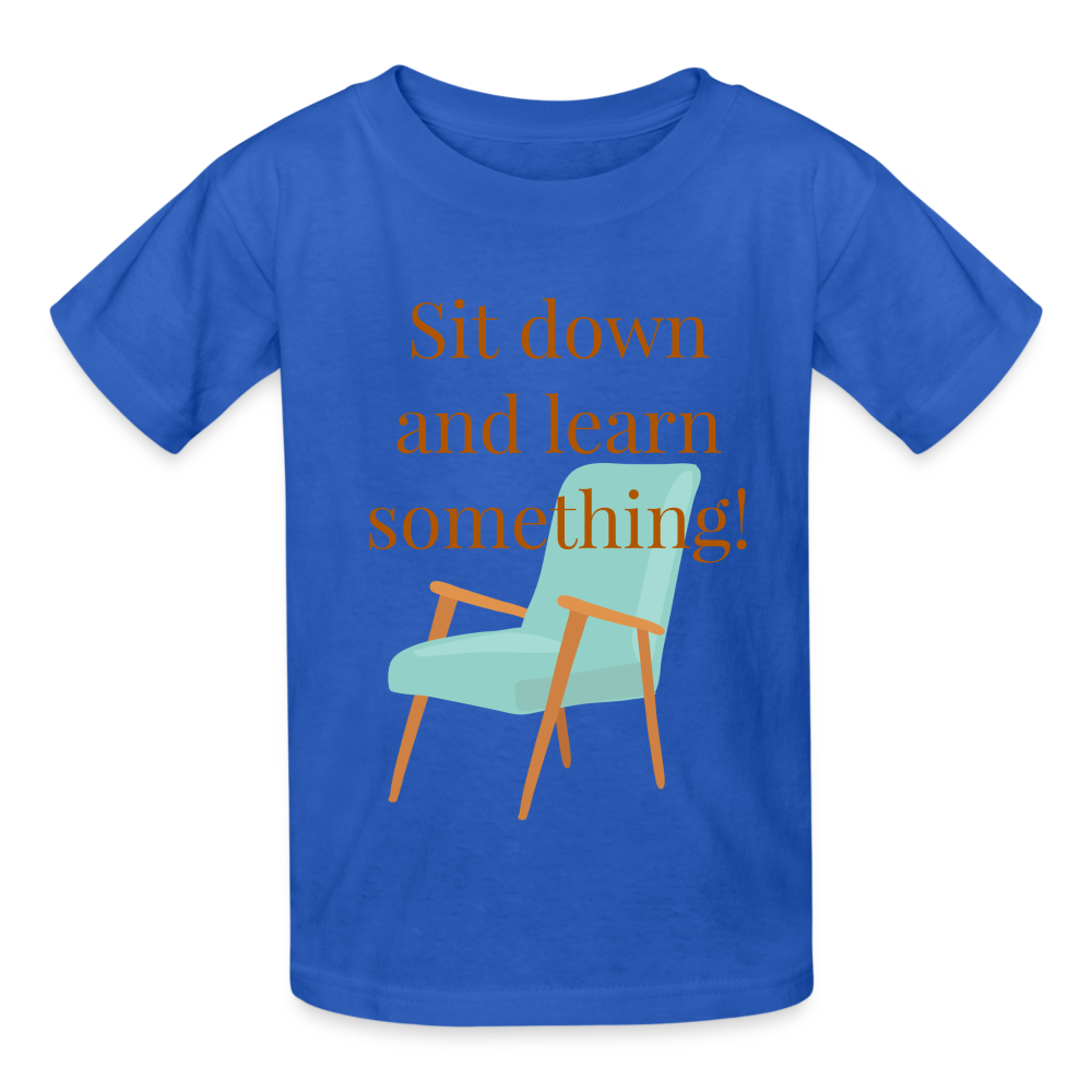 Sit Down Youth T-Shirt - royal blue