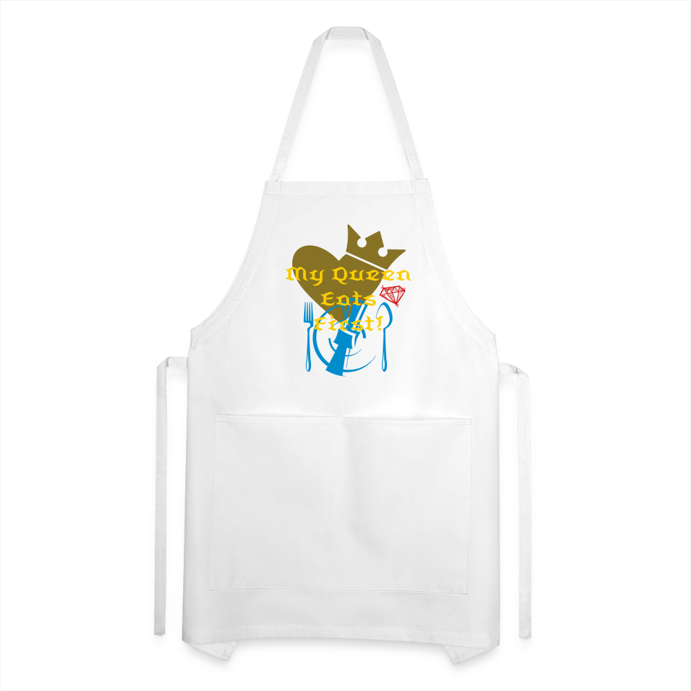 My Queen Adjustable Apron - white