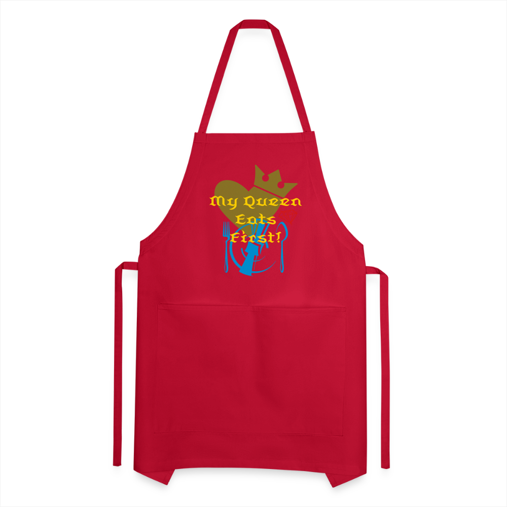 My Queen Adjustable Apron - red