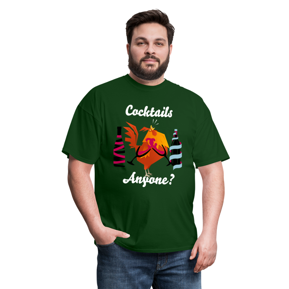 Cock Tails T-Shirt - forest green