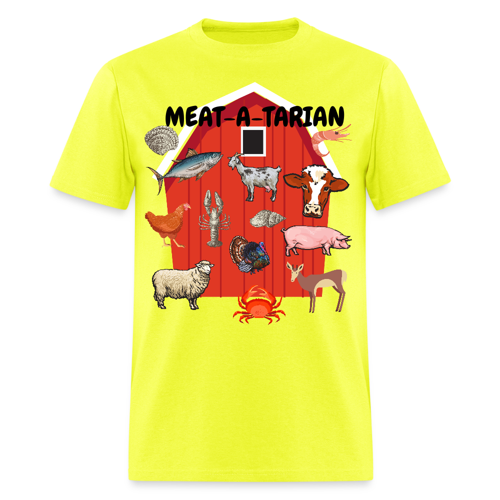 Meat-a-tarian Unisex Classic T-Shirt - safety green