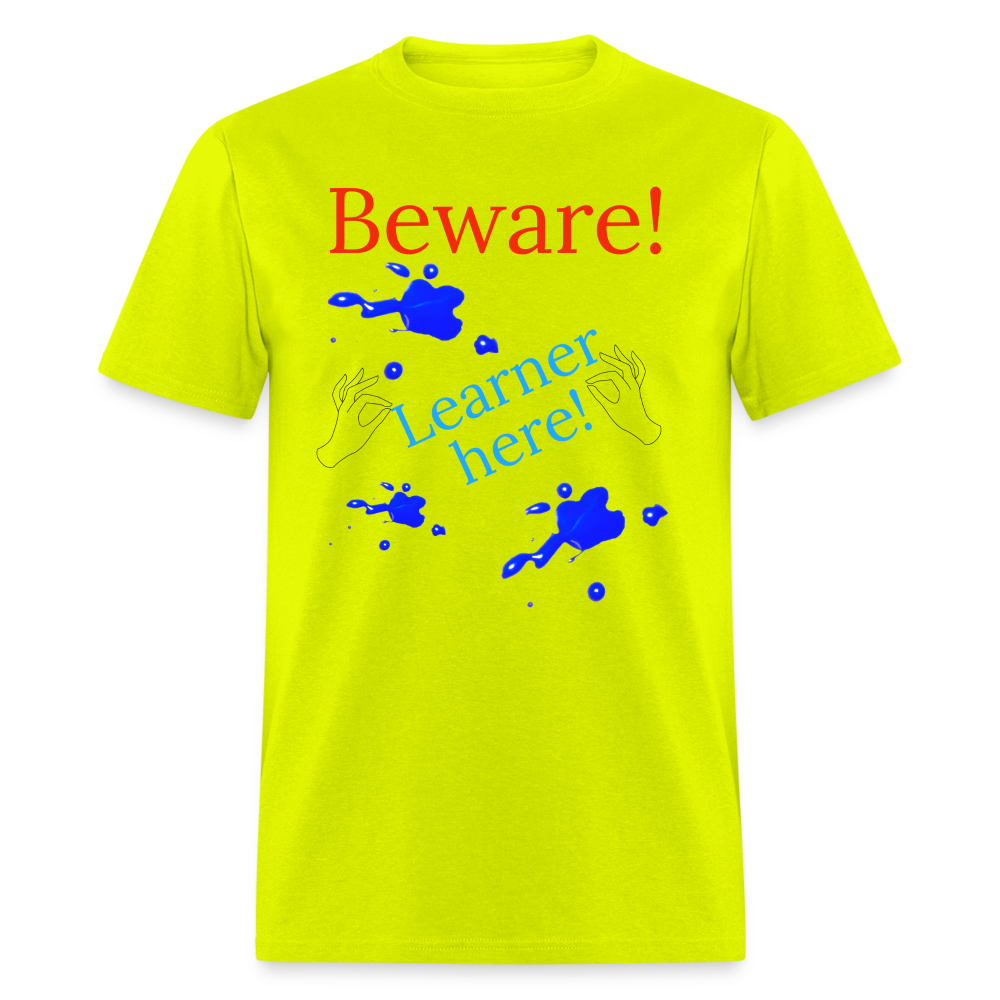 Learner Warning T-Shirt - safety green