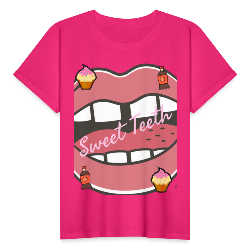 Sweet Teeth Youth T-Shirt - fuchsia