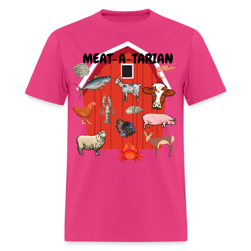 Meat-a-tarian Unisex Classic T-Shirt - fuchsia