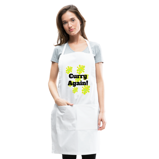 Curry Again! Adjustable Apron - white